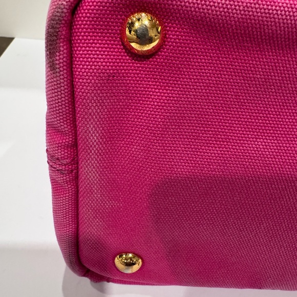 Prada Small Canapa distressed denim tote - Picture 9 of 13